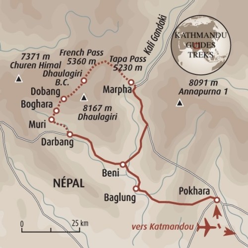 Tour du Dhaulagiri et ascension du Thapa Peak